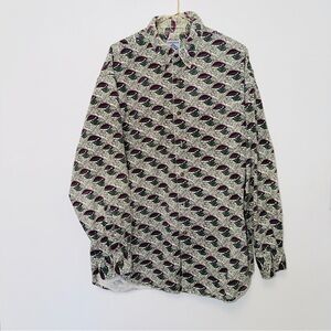 Men's Patterned Casual Button Down Shirt